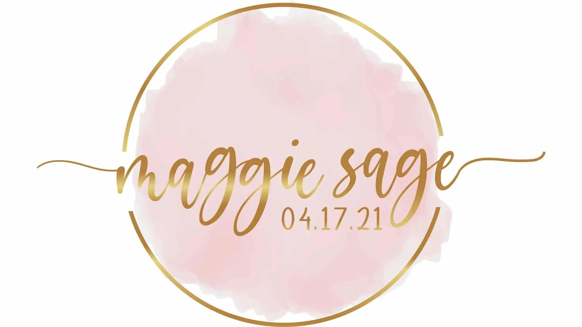 Custom title design for a bat mitzvah montage